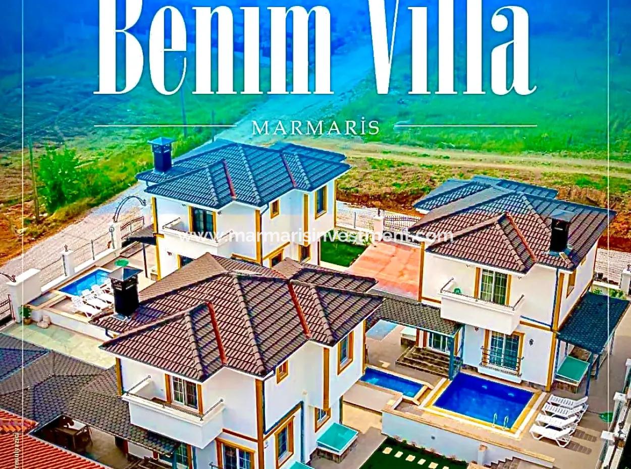 Villa Zu Verkaufen In Marmaris Çetibeli Mit 3 Swimmingpools Und Kinderbecken Und Hausmeisterhaus Auf 780M2 Grundstück