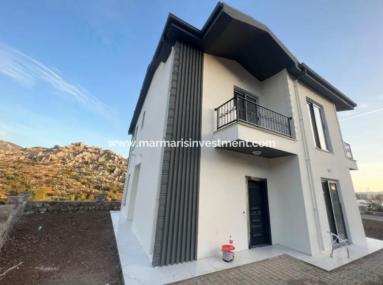 Villa For Sale In Marmaris Bozburun Neighborhood With Sea View, Fully Detached Garden, Parking Lot