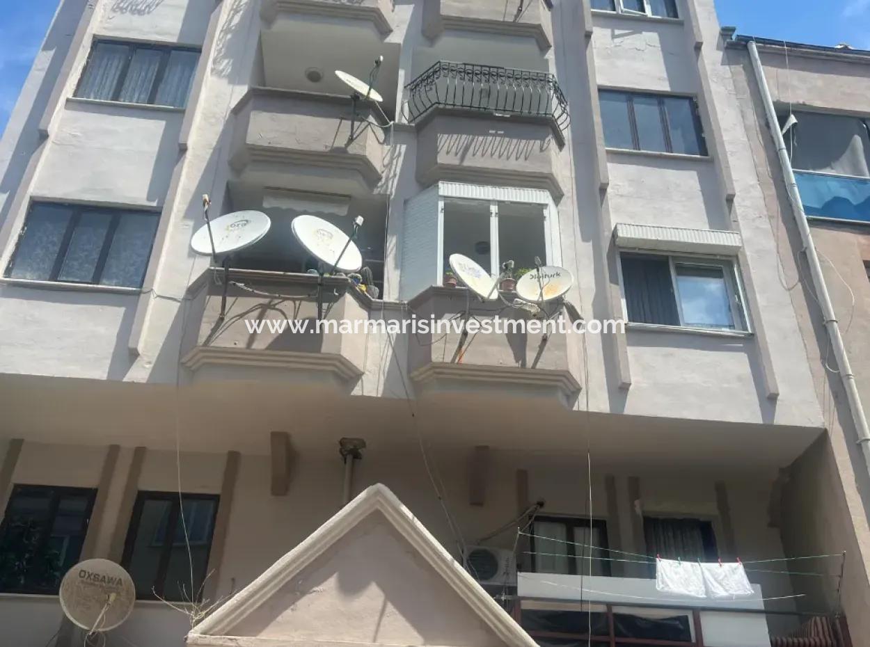 2 Rooms1 Living Room, Indoor Kitchen, Mezat Apartment For Sale In The Center Of Marmaris, 110 M2, Close To The Sea