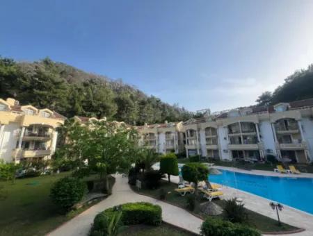 Our 2 Rooms And 1 Living Room Duplex Apartment In A Complex With A Swimming Pool In Marmaris İçmeler Are For Sale.