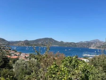 Land For Sale In Marmaris Selimiye Neighborhood With Sea View 5200M2 Suitable For The Construction Of 2 Villas Or Hotel Construction